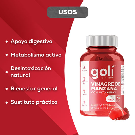 GOMAS GOLI NUTRITION VINAGRE DE MANZANA